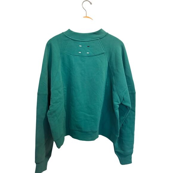 LABEL Go-To Crew Sweatshirt Women’s Size XL Green Comfy Cozy Pullover NWT $85 - Picture 4 of 7